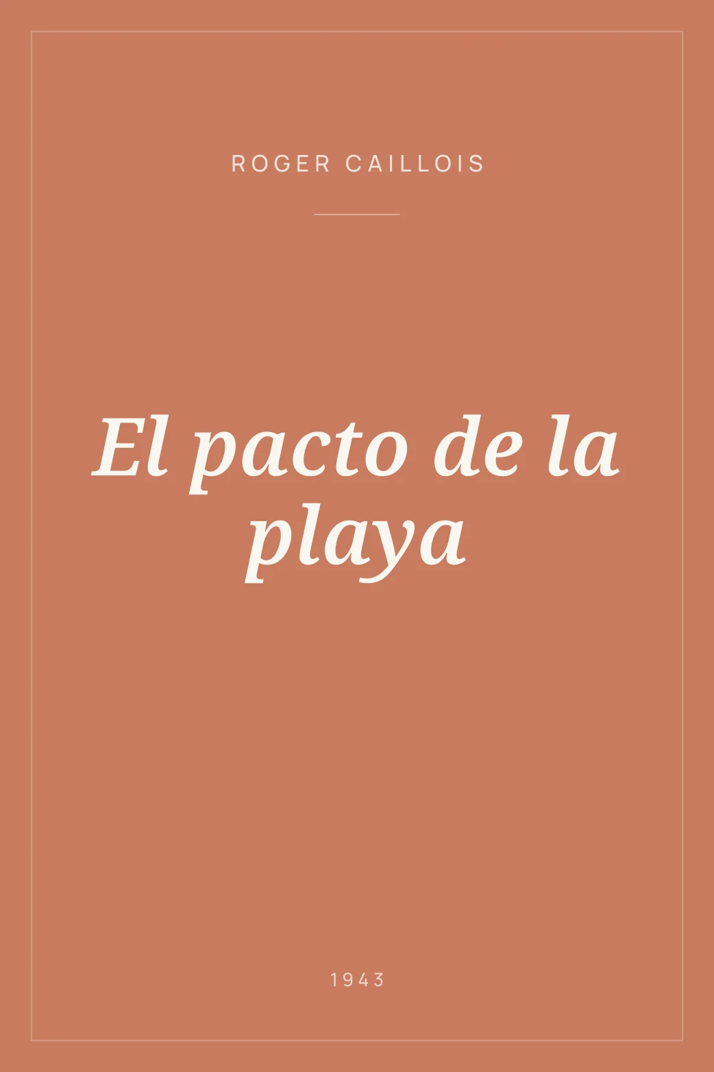 Portada de El pacto de la playa
