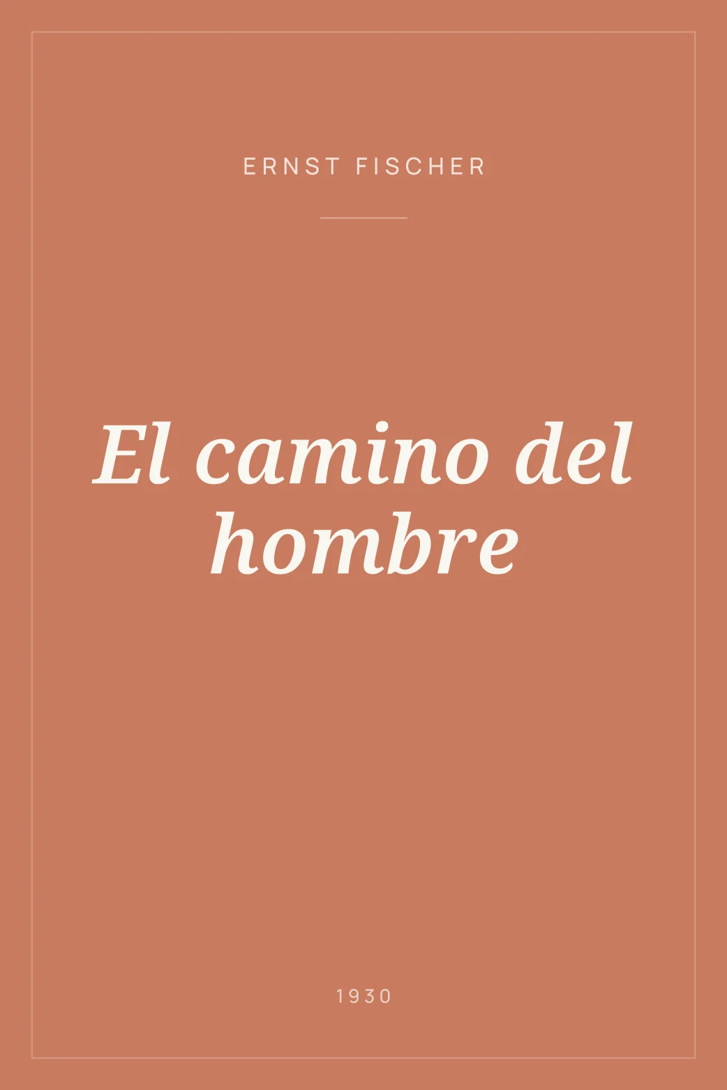 Portada de El camino del hombre