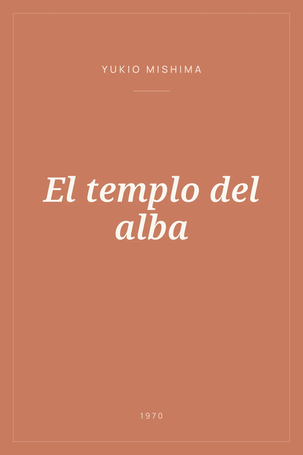 Portada de El templo del alba