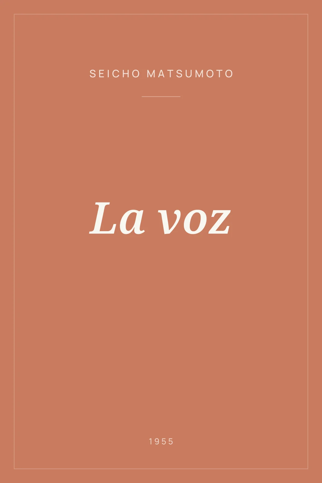 Portada de La voz