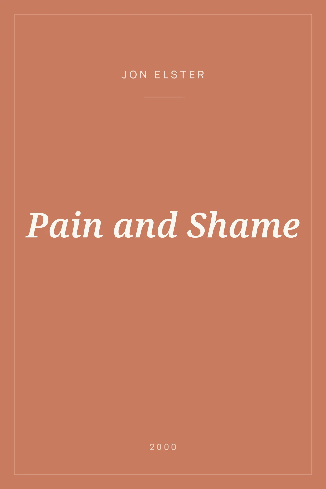 Portada de Pain and Shame