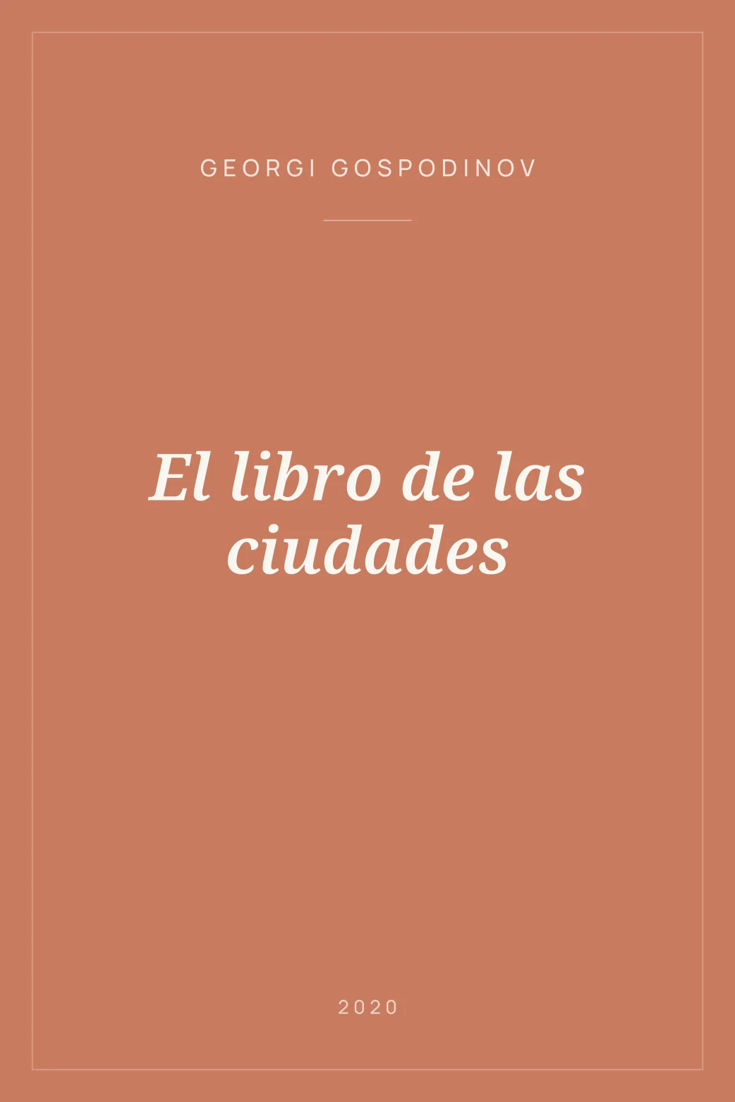 Portada de El libro de las ciudades