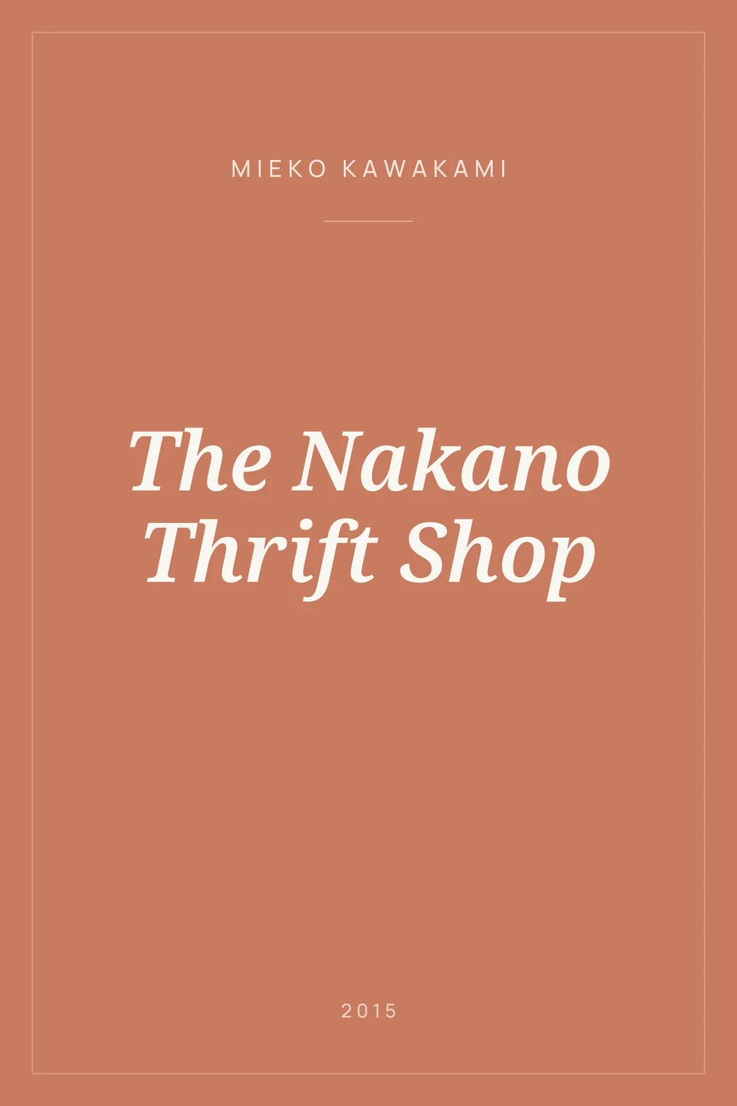 Portada de The Nakano Thrift Shop