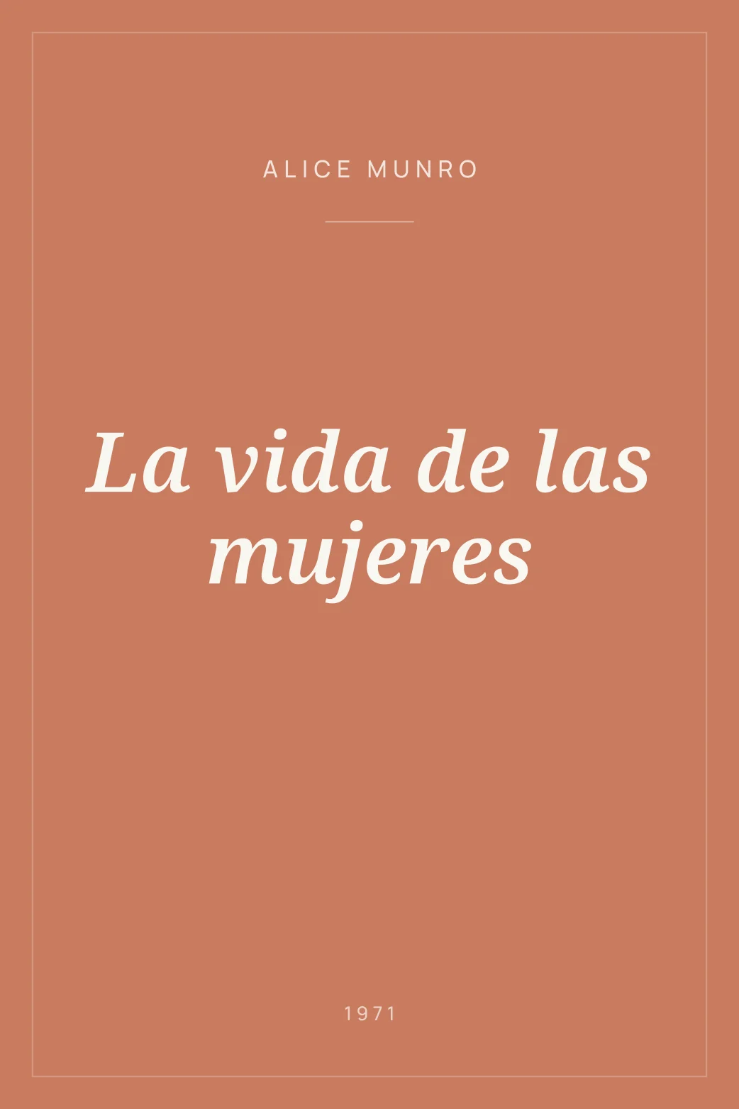 Portada de La vida de las mujeres