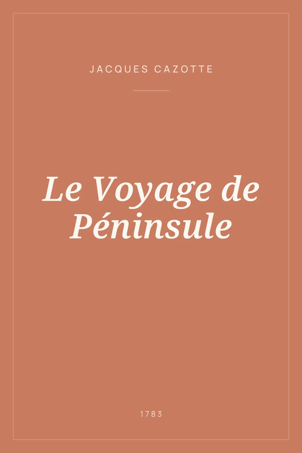 Portada de Le Voyage de Péninsule