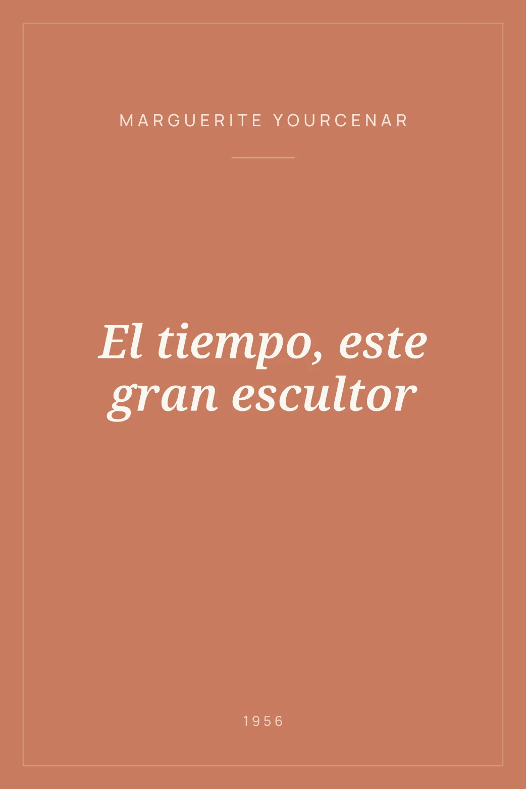 Portada de El tiempo, este gran escultor