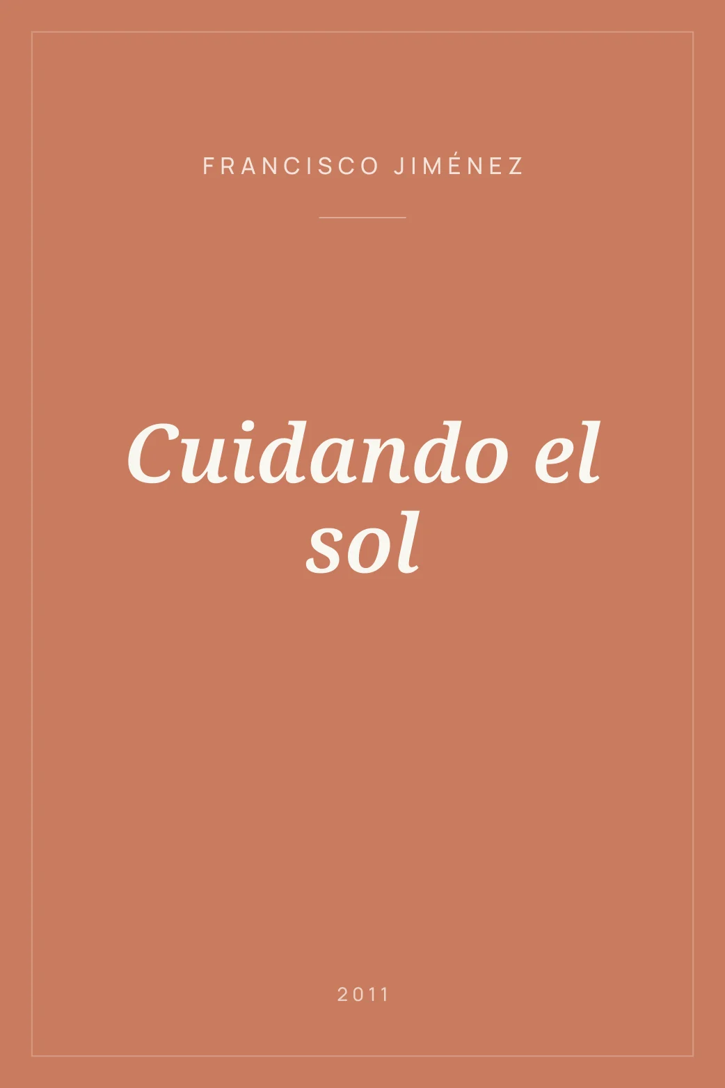 Portada de Cuidando el sol
