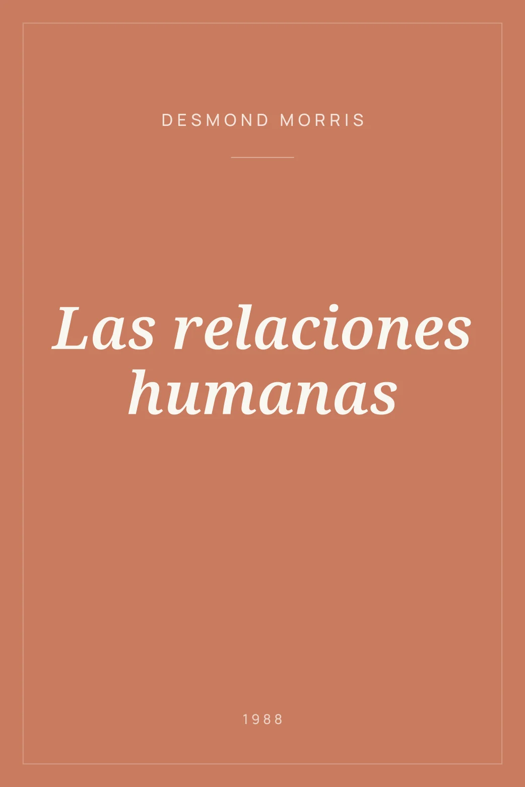 Portada de Las relaciones humanas