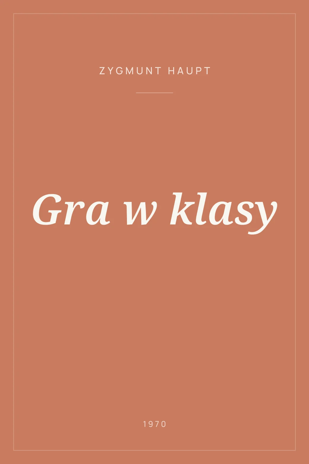 Portada de Gra w klasy