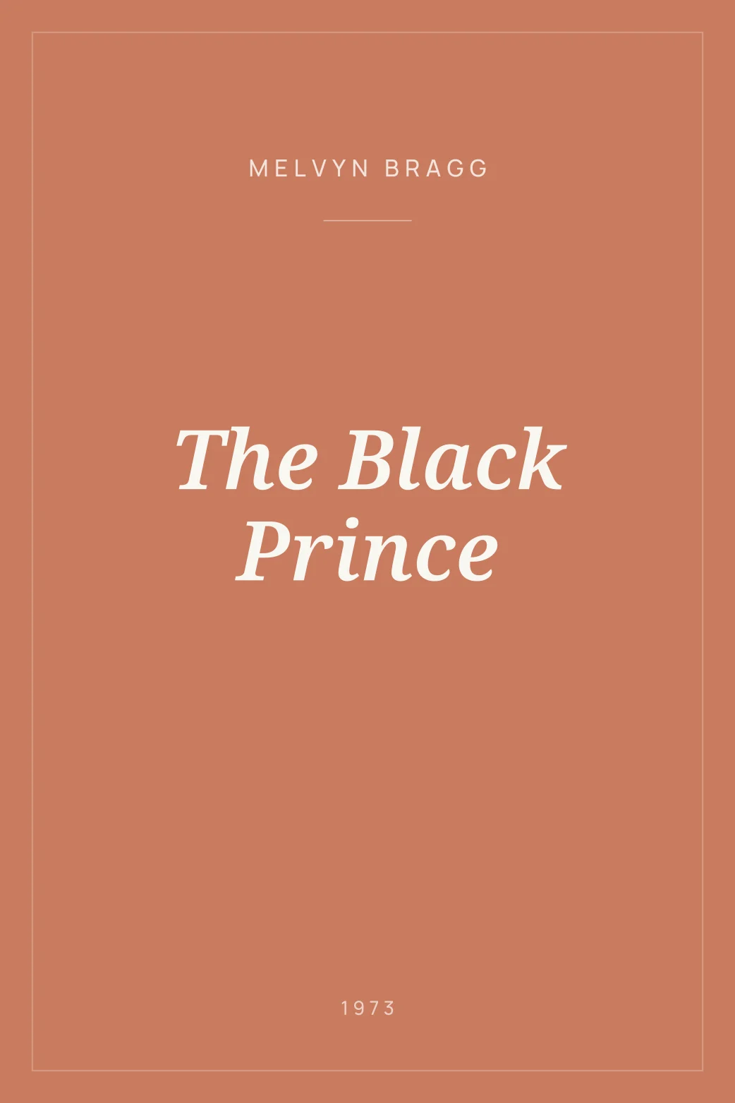 Portada de The Black Prince
