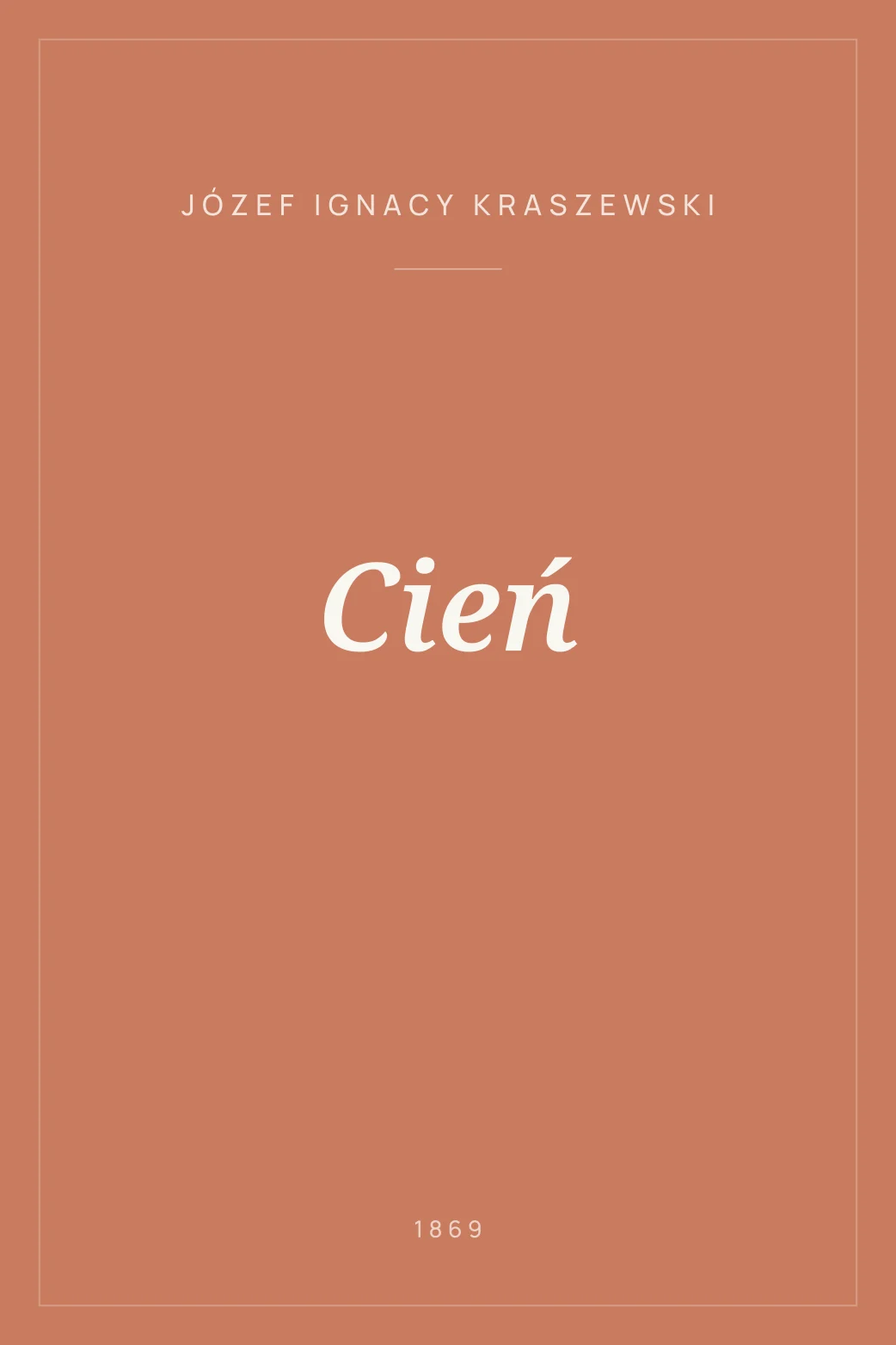 Portada de Cień