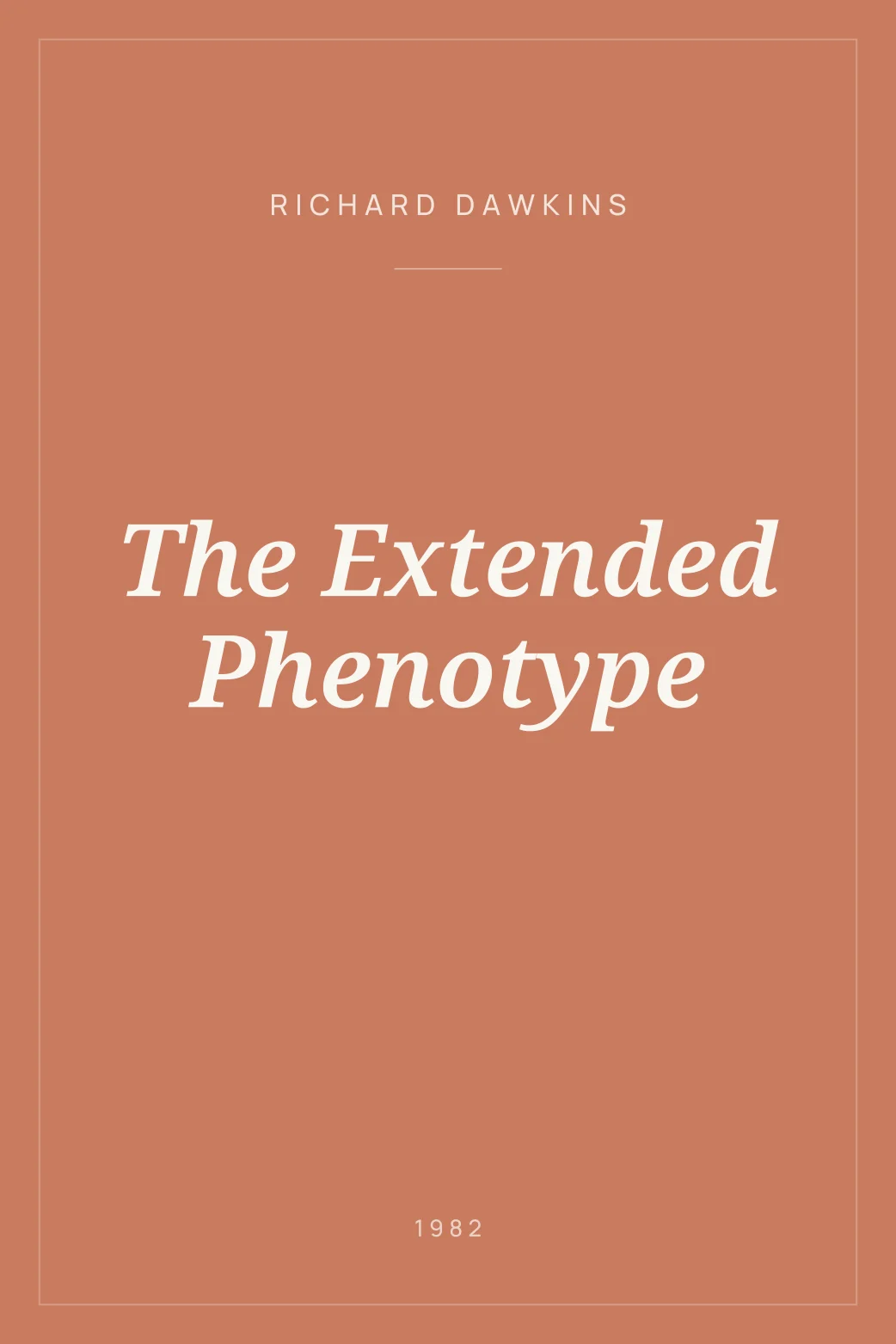 Portada de The Extended Phenotype