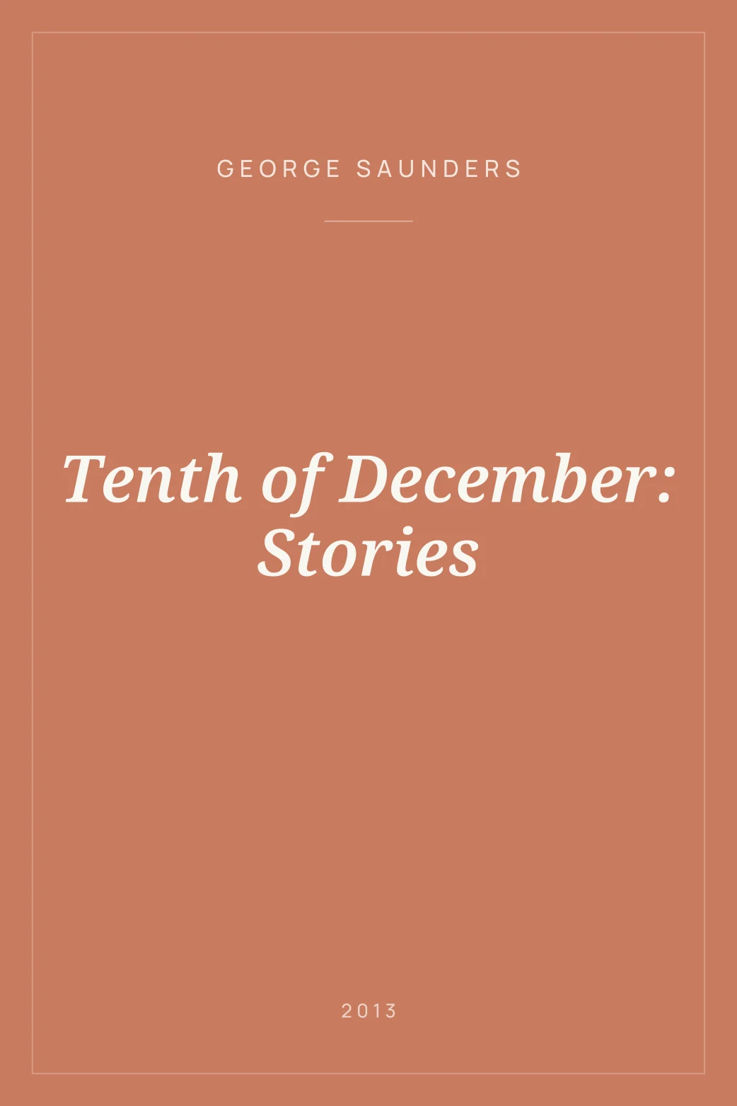 Portada de Tenth of December: Stories