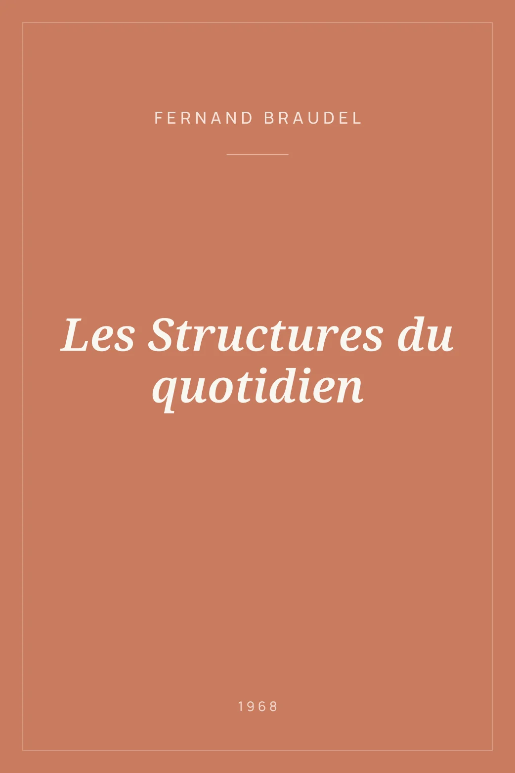 Portada de Les Structures du quotidien