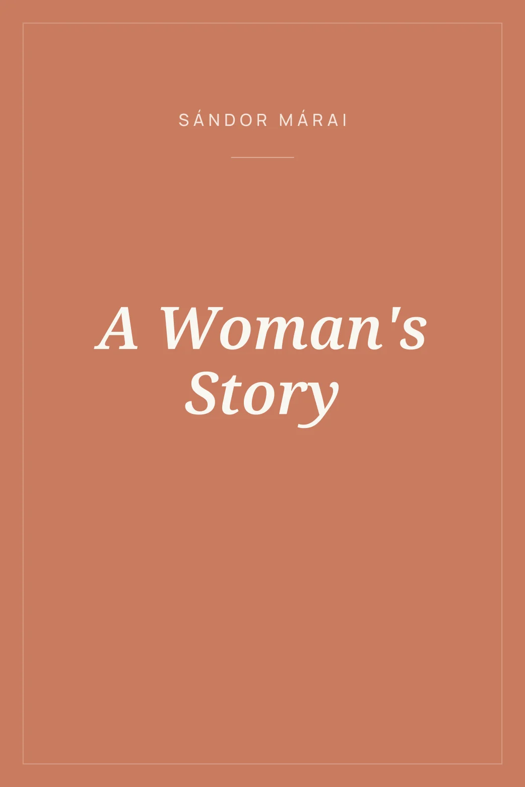 Portada de A Woman's Story
