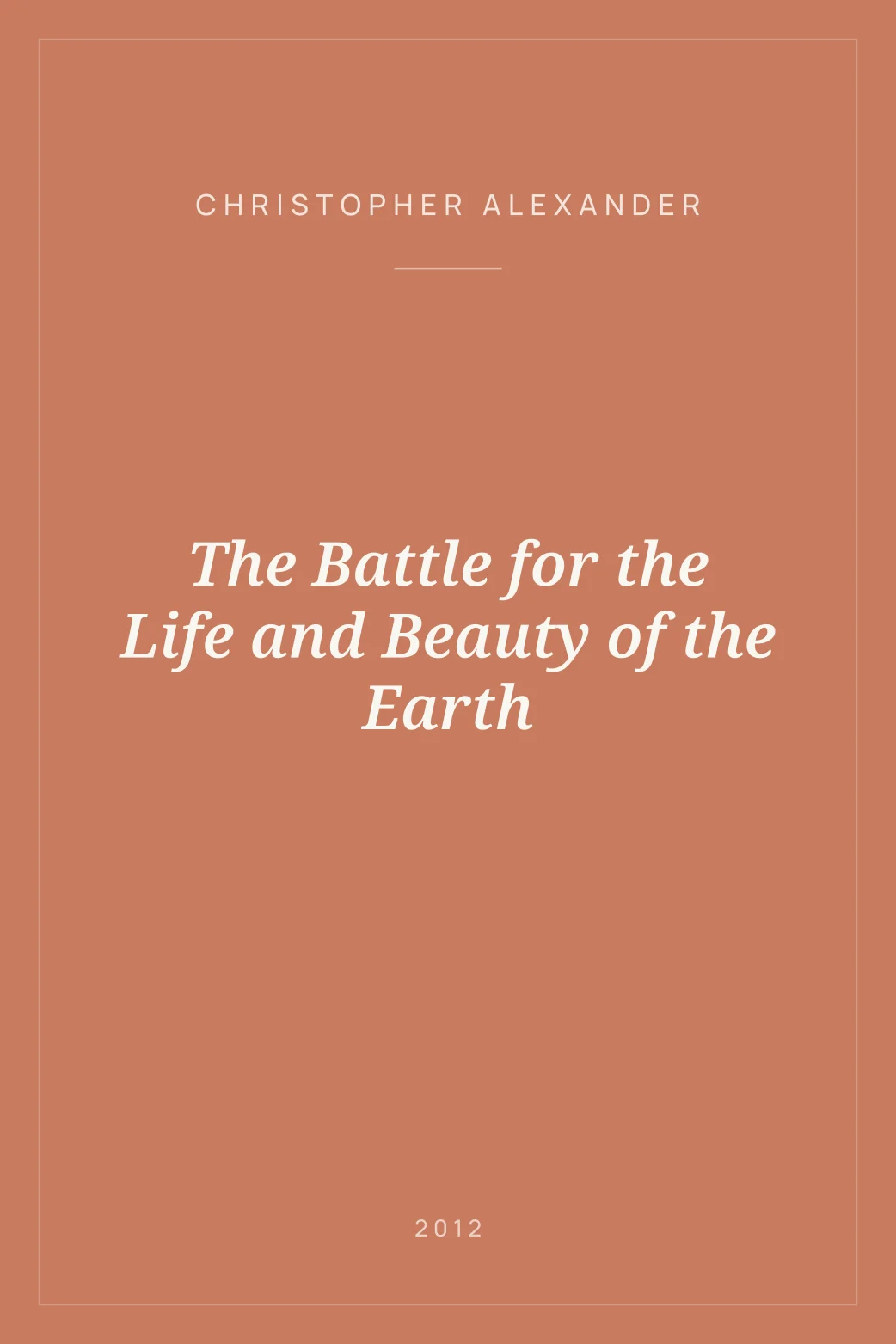 Portada de The Battle for the Life and Beauty of the Earth
