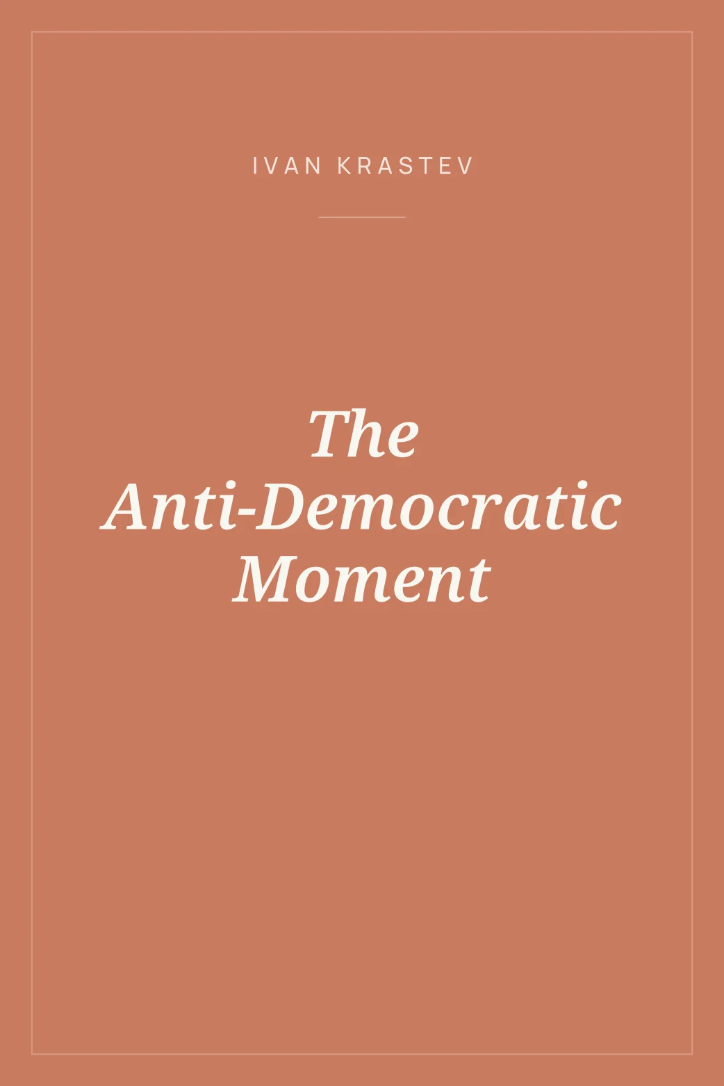 Portada de The Anti-Democratic Moment