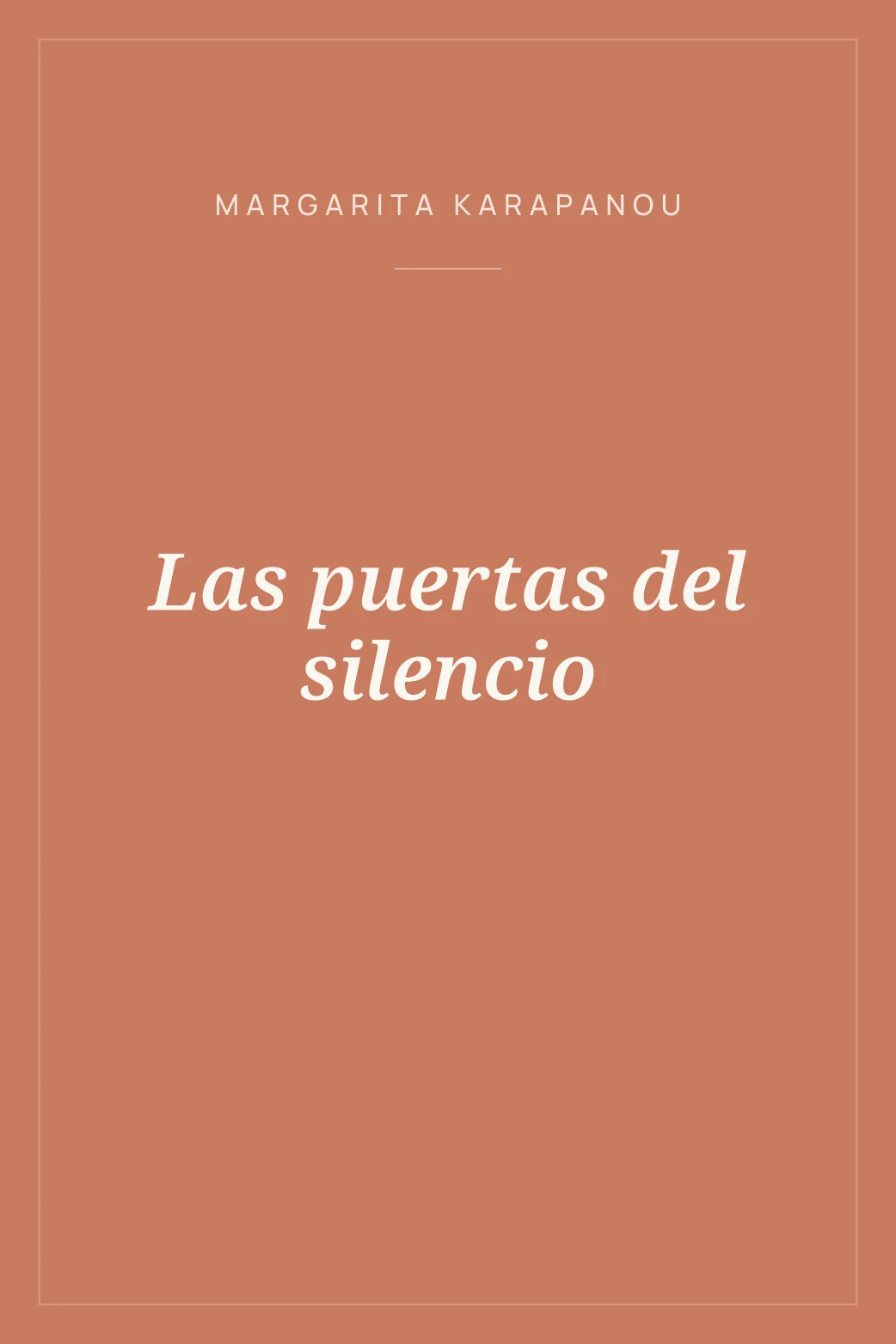 Portada de Las puertas del silencio