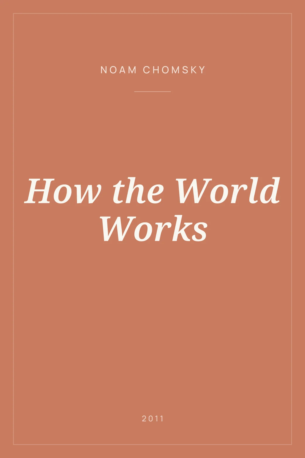 Portada de How the World Works