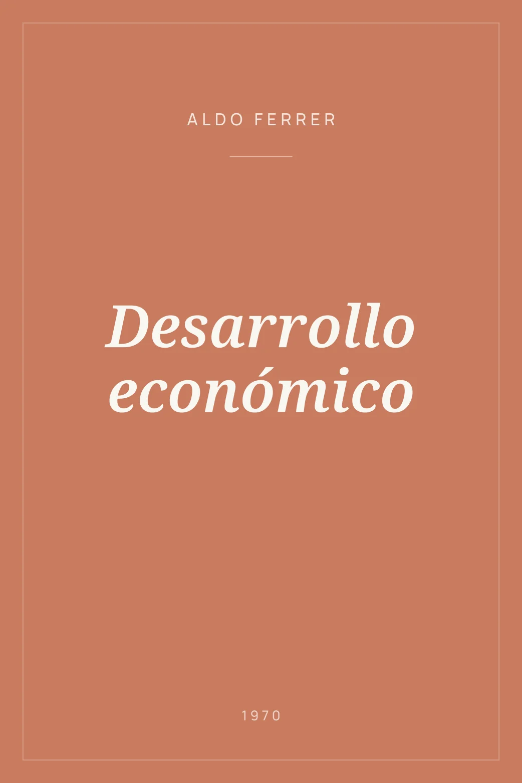 Portada de Desarrollo económico