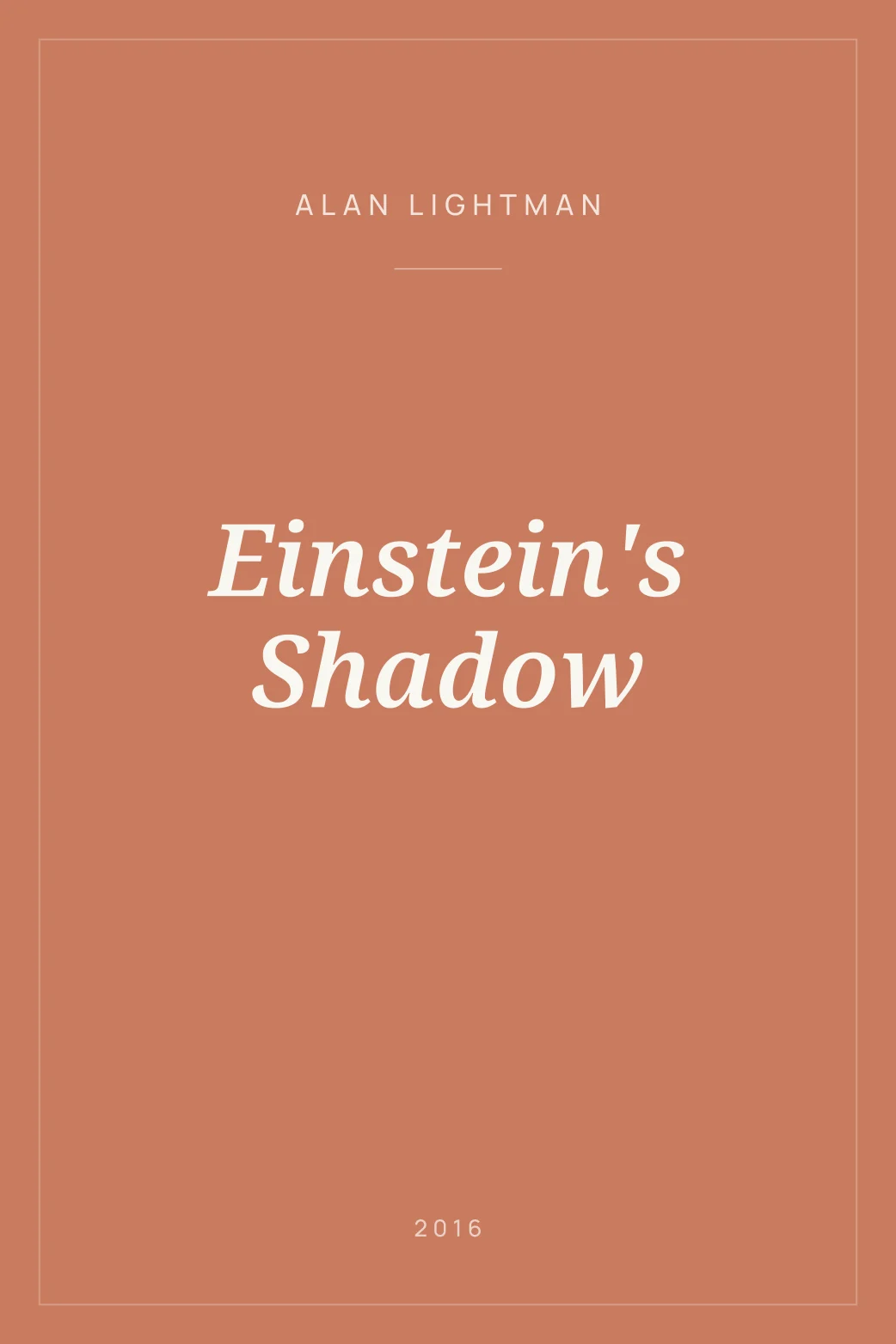 Portada de Einstein's Shadow