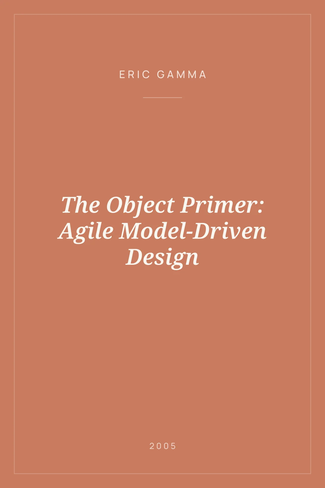 Portada de The Object Primer: Agile Model-Driven Design
