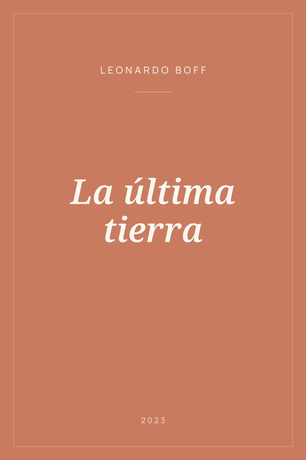 Portada de La última tierra