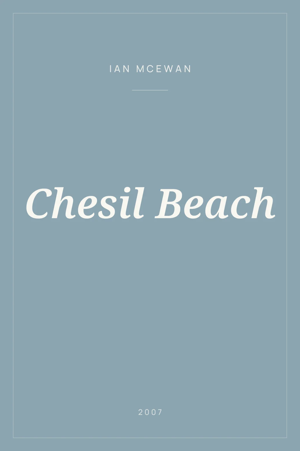 Portada de Chesil Beach