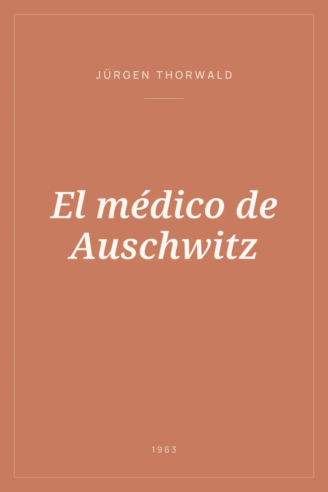 Portada de El médico de Auschwitz