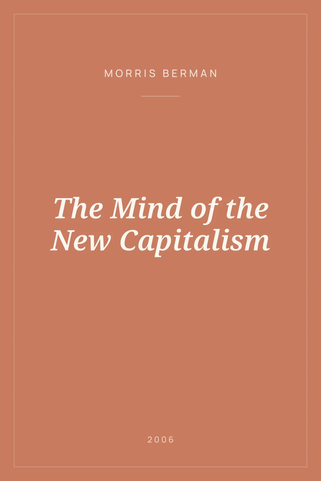 Portada de The Mind of the New Capitalism