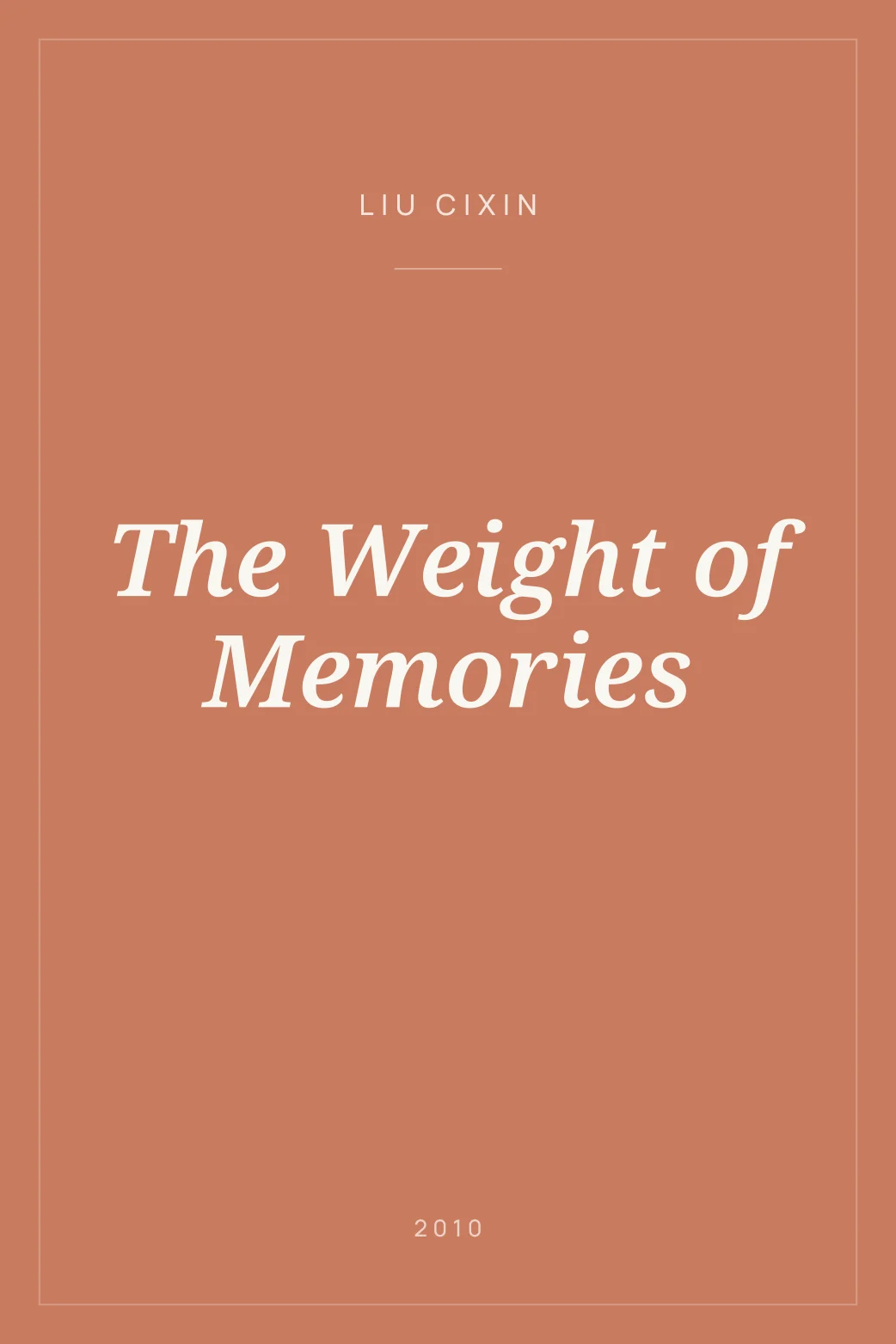 Portada de The Weight of Memories