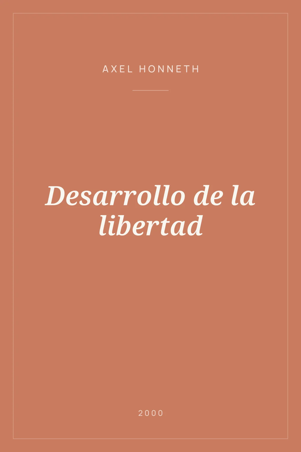 Portada de Desarrollo de la libertad