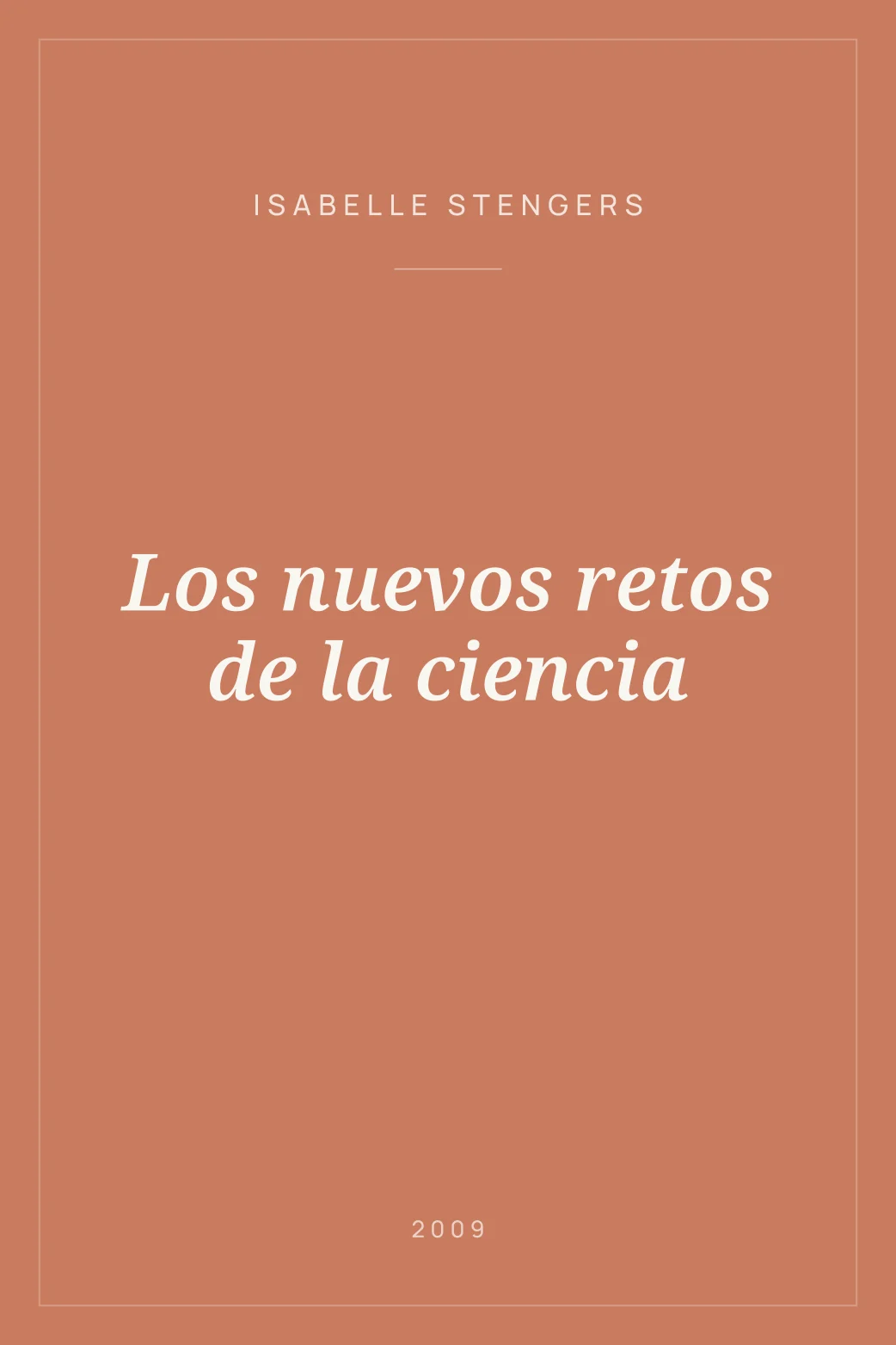 Portada de Los nuevos retos de la ciencia