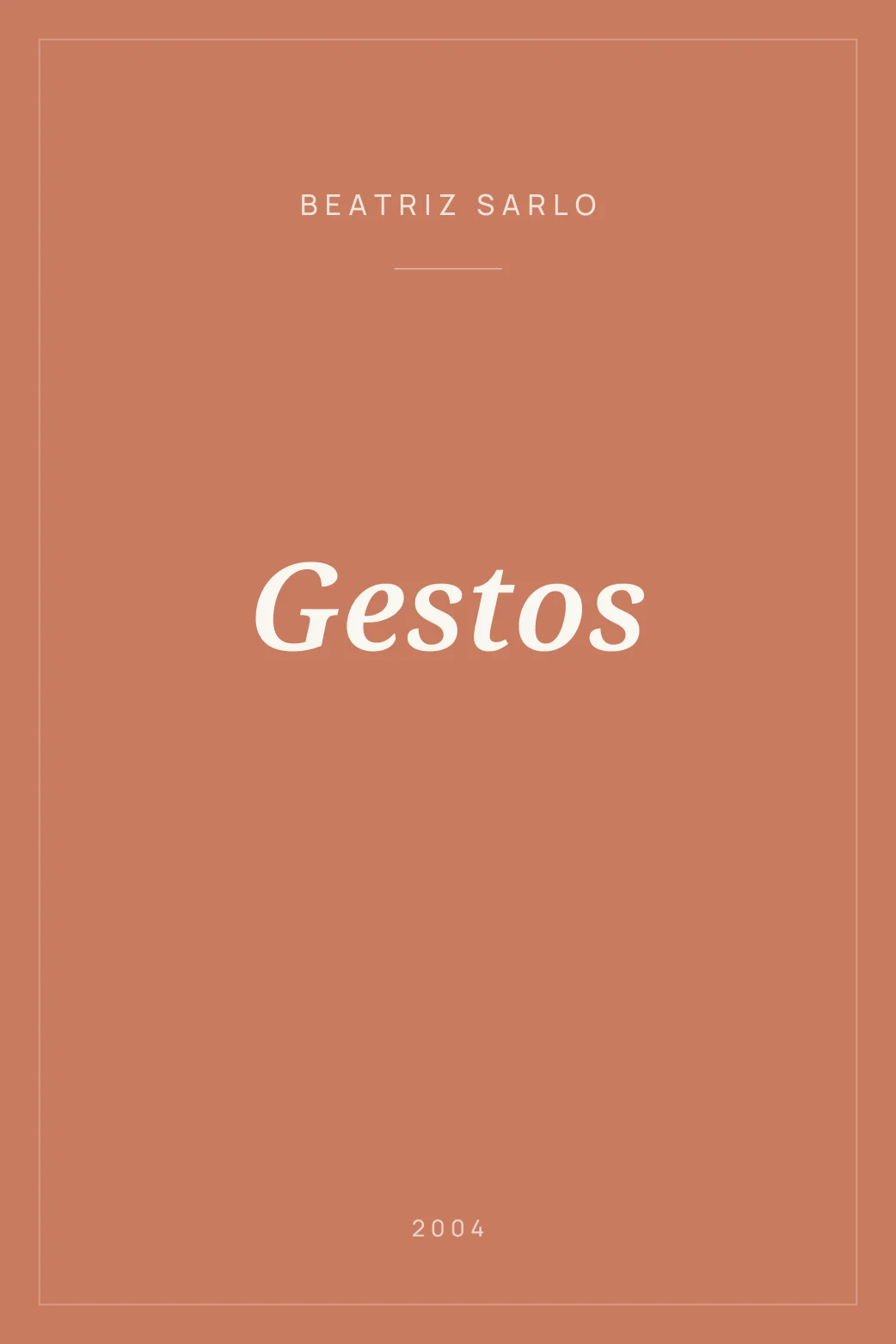 Portada de Gestos