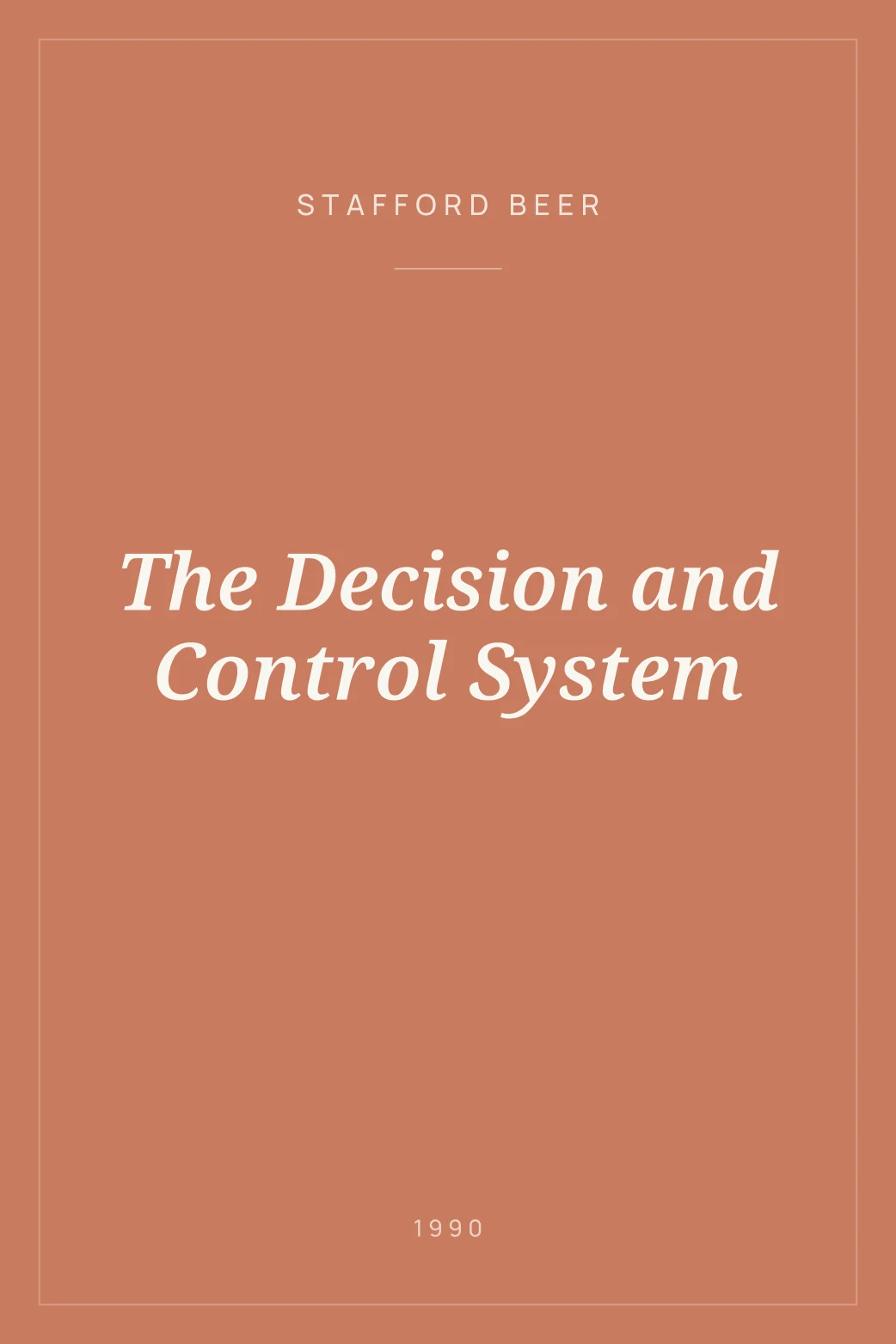 Portada de The Decision and Control System