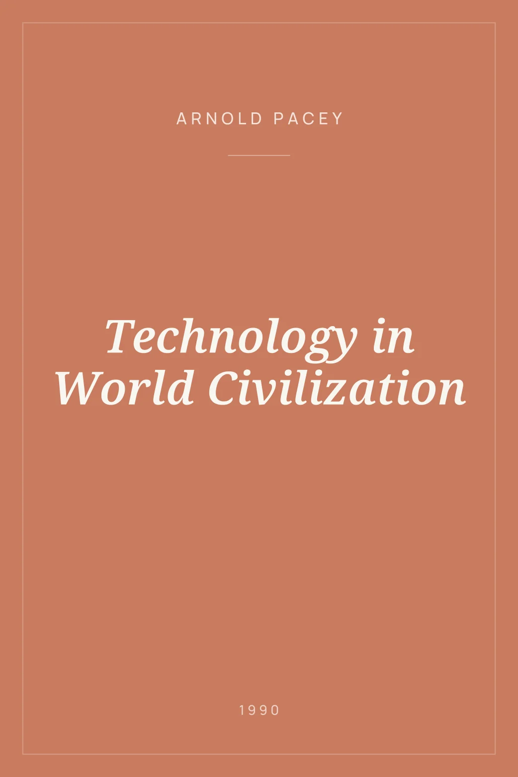 Portada de Technology in World Civilization
