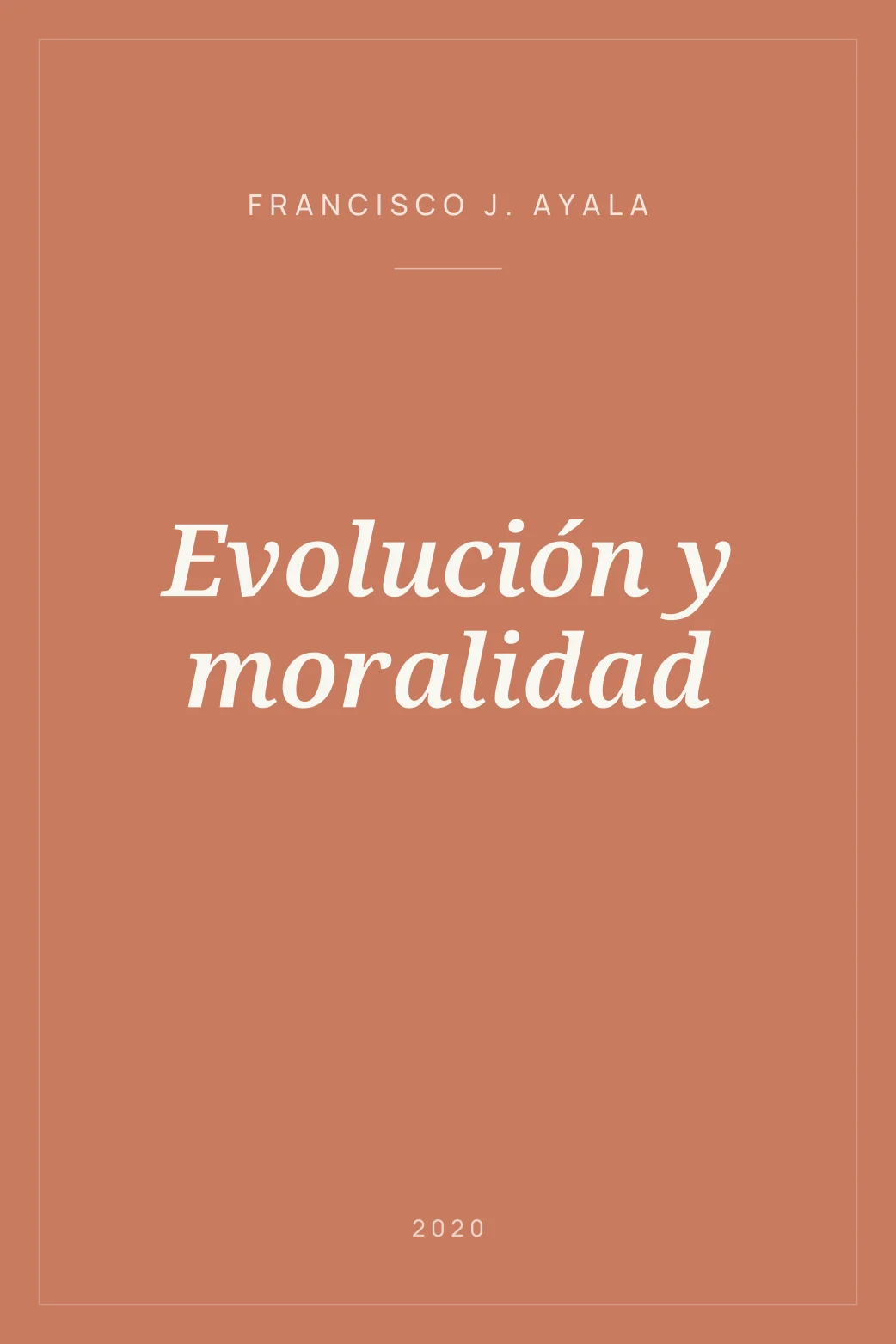 Portada de Evolución y moralidad