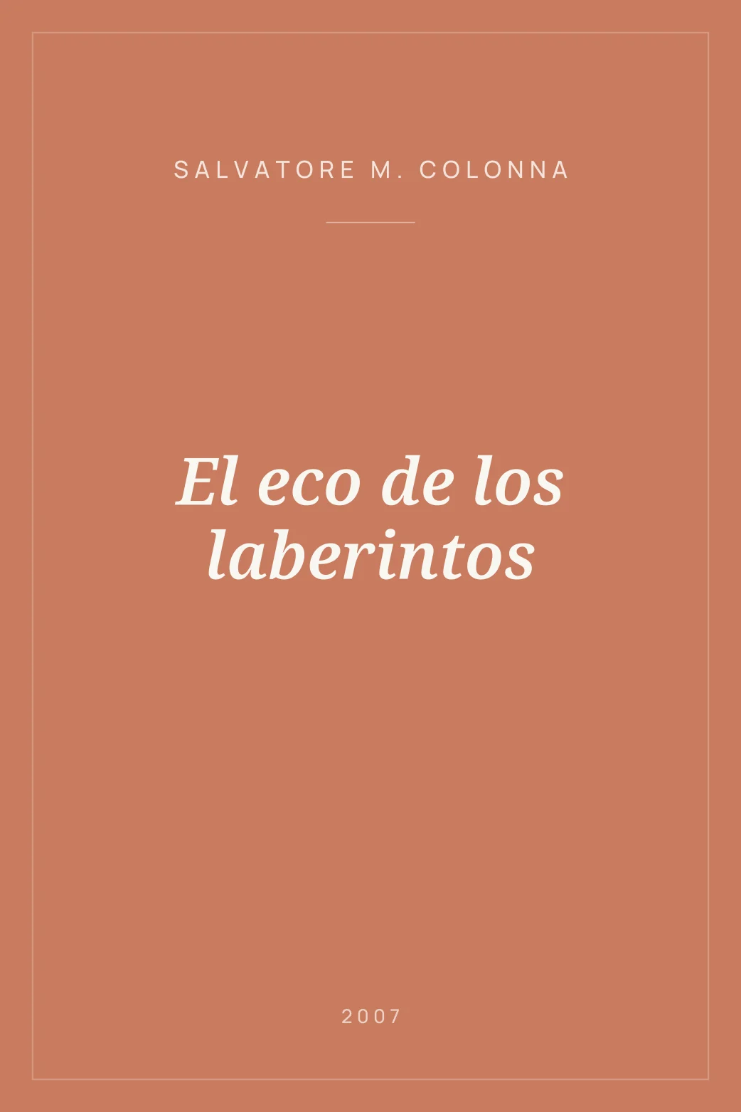 Portada de El eco de los laberintos