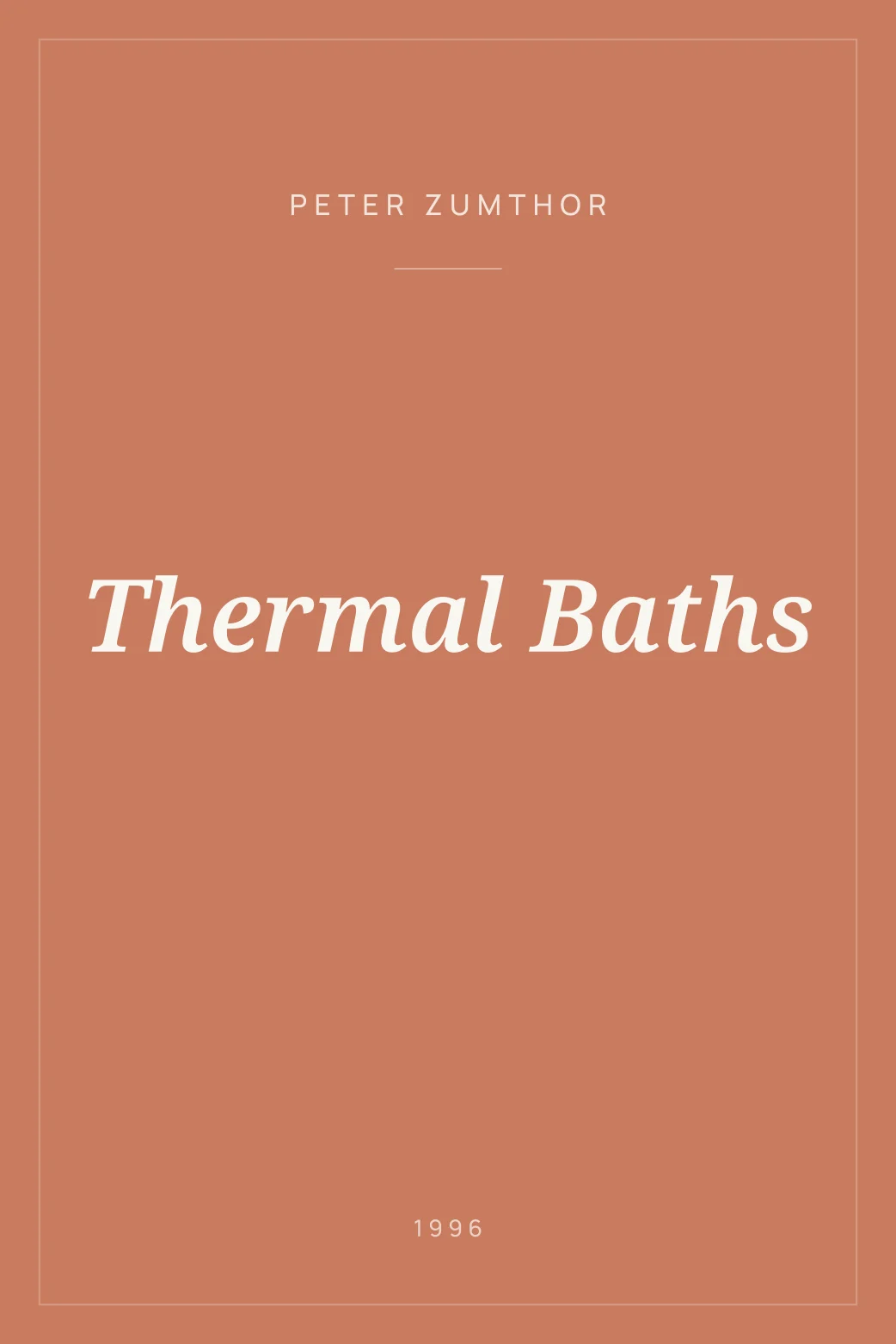 Portada de Thermal Baths