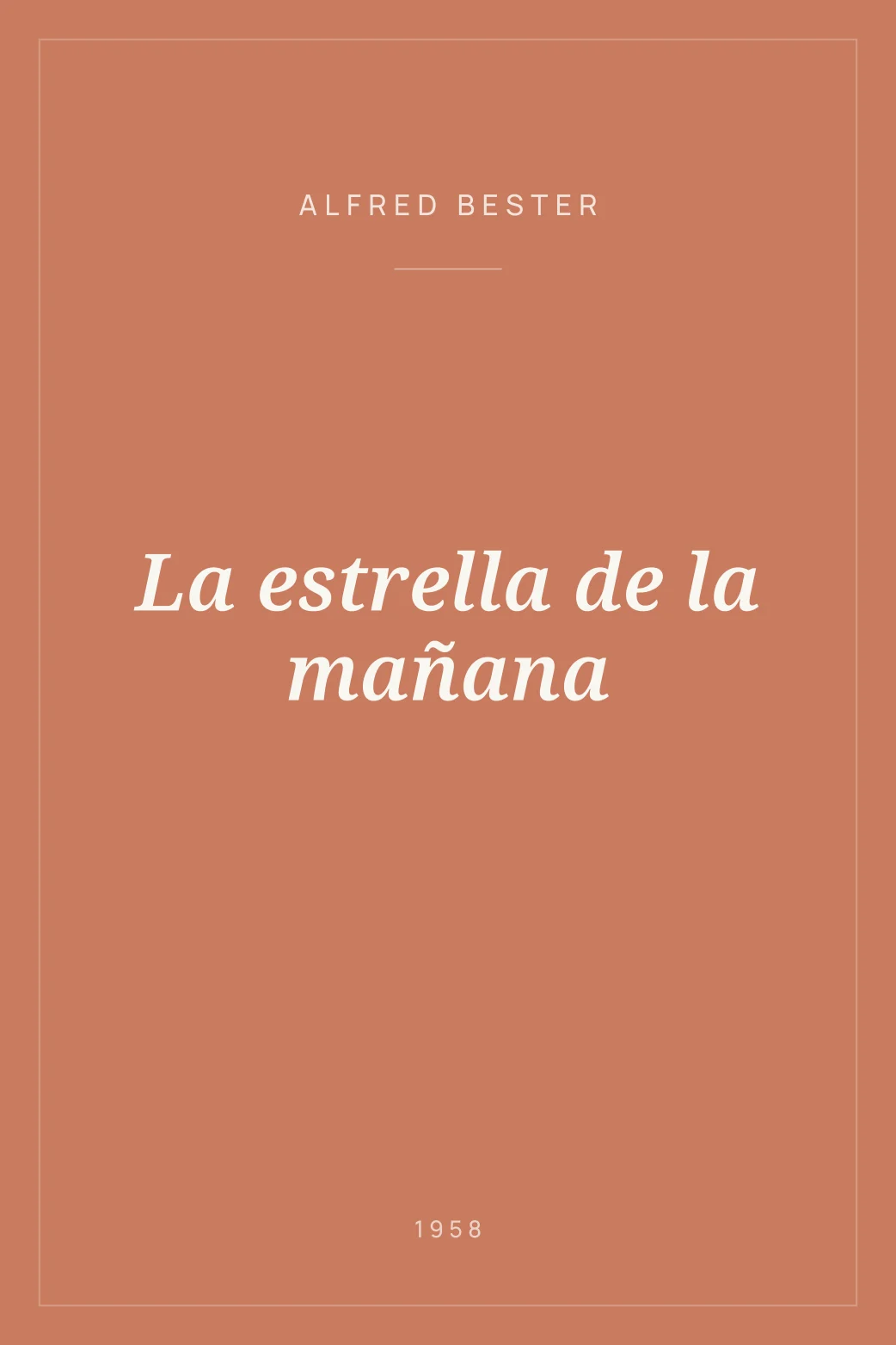 Portada de La estrella de la mañana