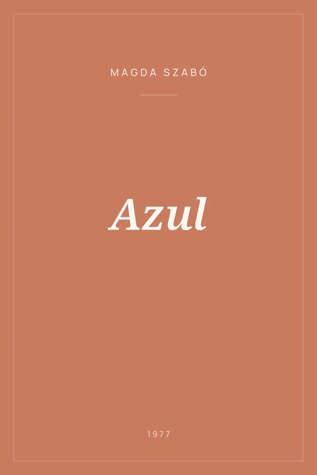 Portada de Azul