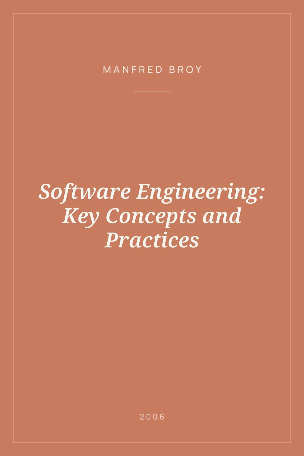 Portada de Software Engineering: Key Concepts and Practices