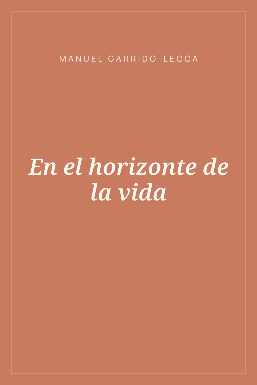 Portada de En el horizonte de la vida
