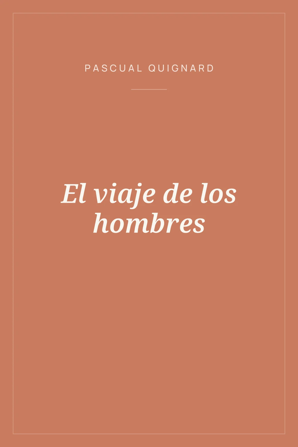 Portada de El viaje de los hombres