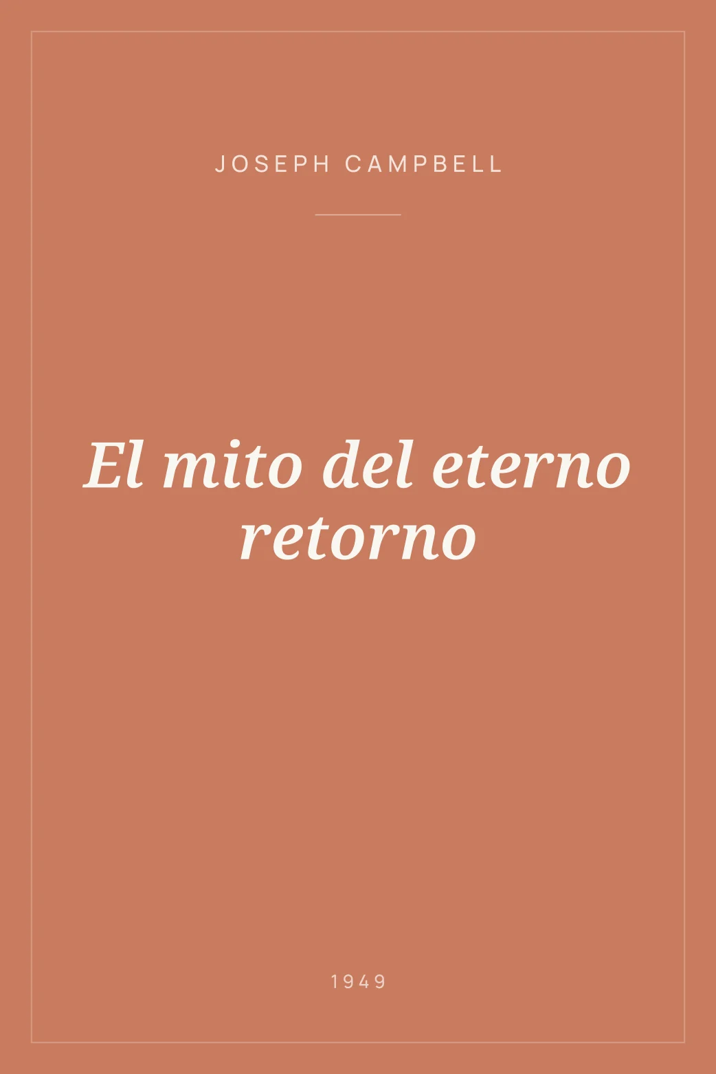 Portada de El mito del eterno retorno