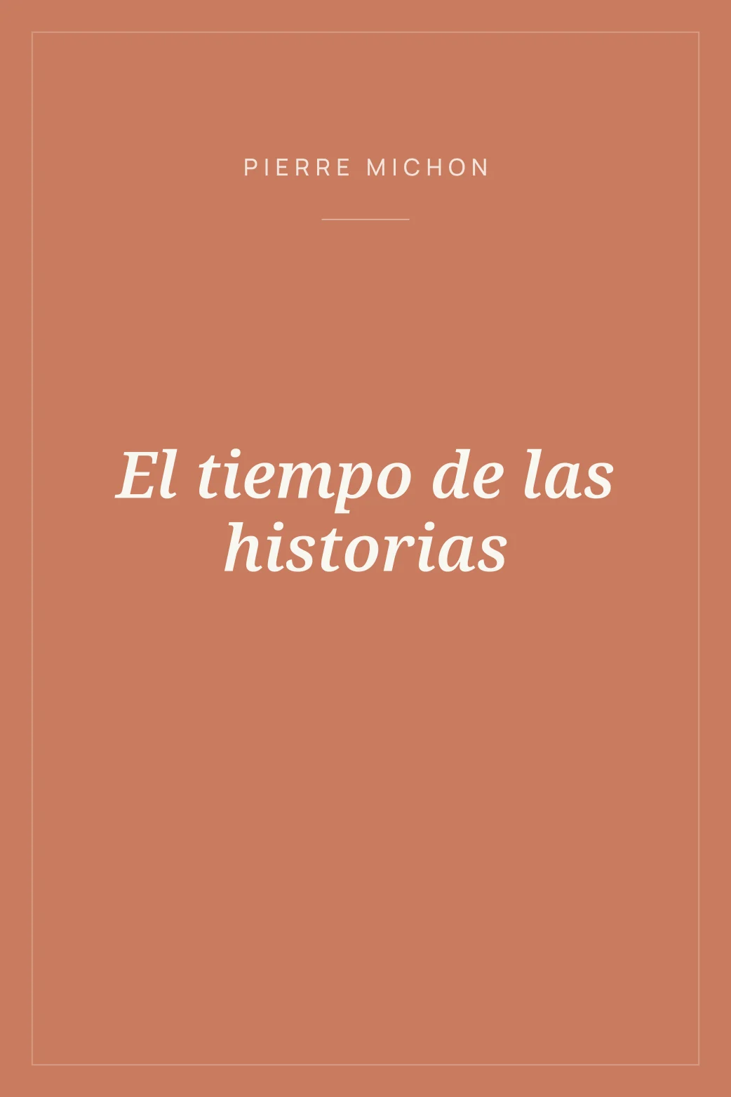Portada de El tiempo de las historias