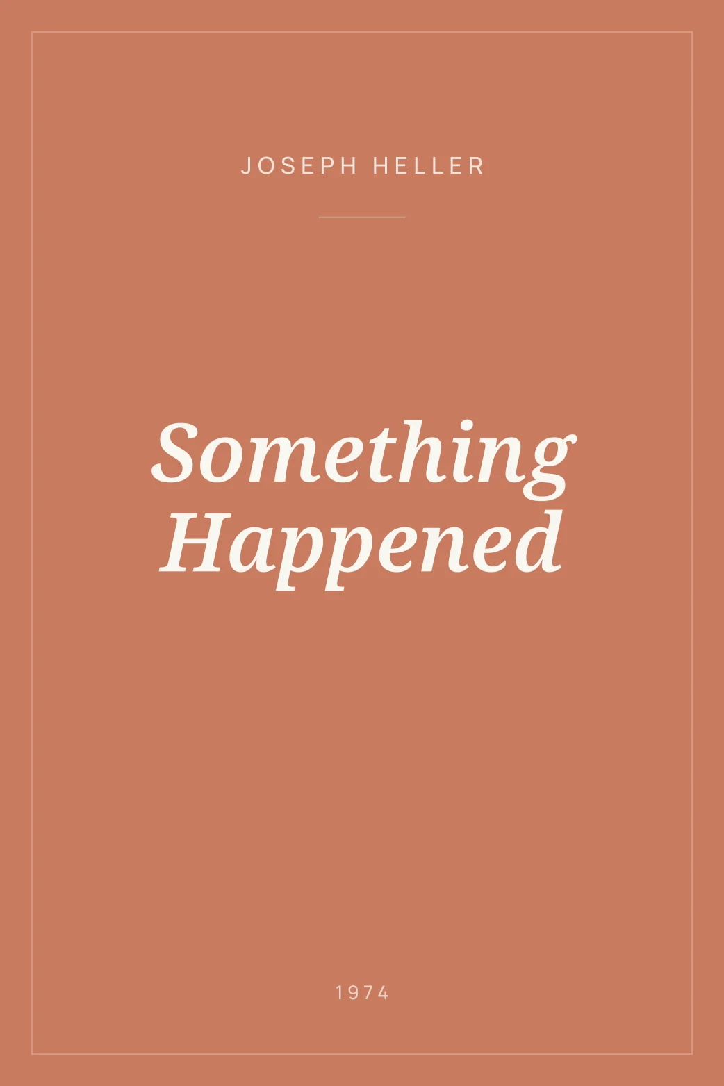 Portada de Something Happened