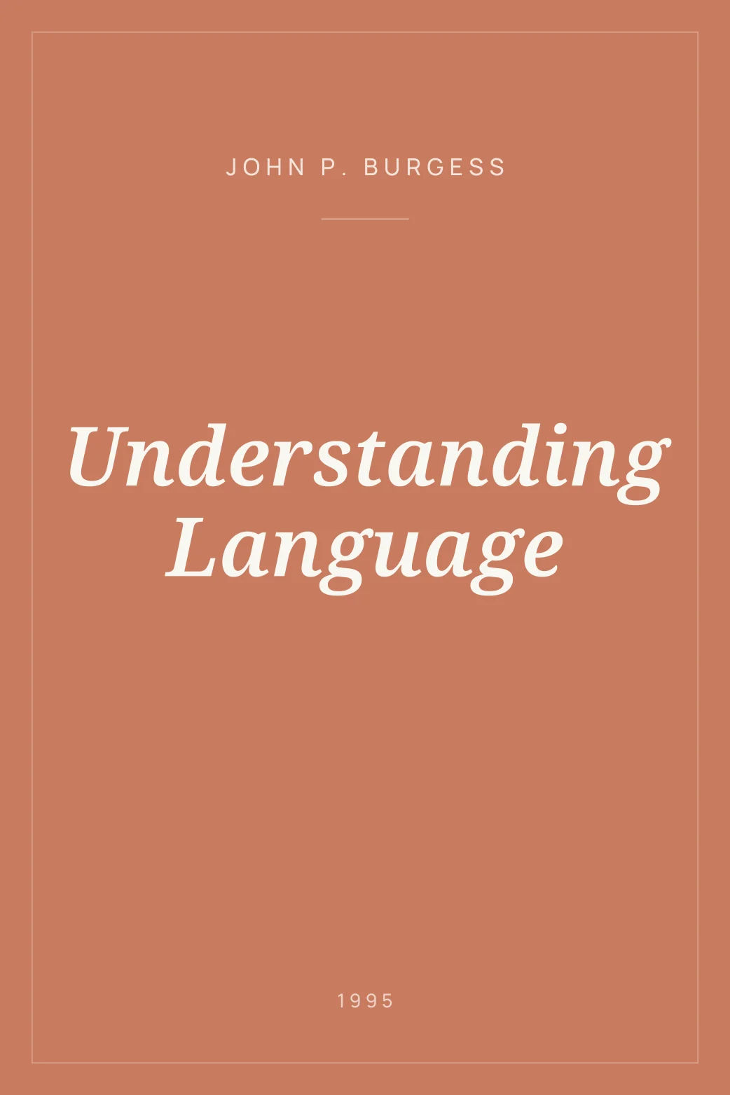 Portada de Understanding Language
