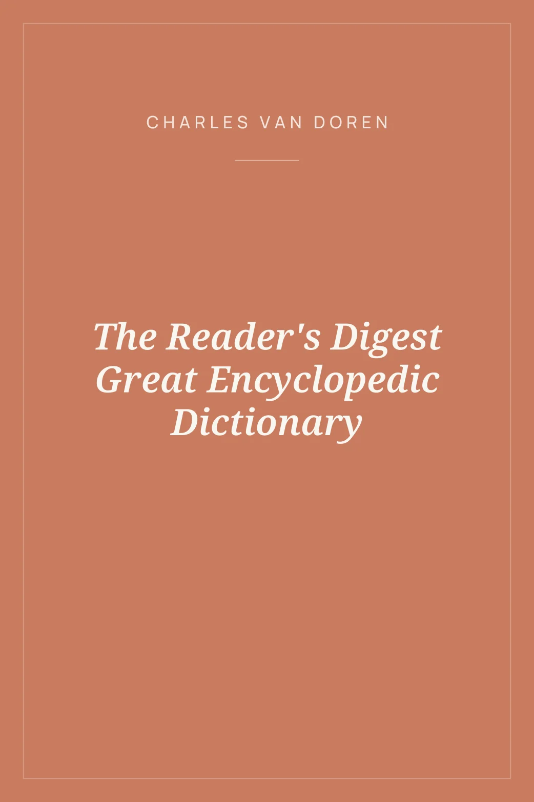Portada de The Reader's Digest Great Encyclopedic Dictionary