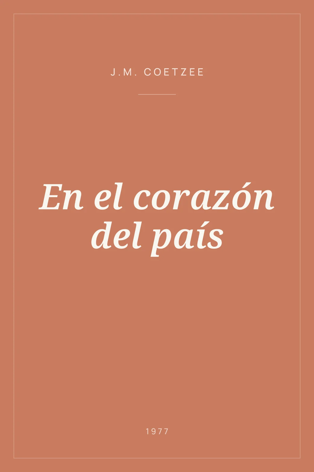 Portada de En el corazón del país